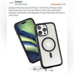 Catalyst Influence Case for iPhone 16 Pro Max - Black